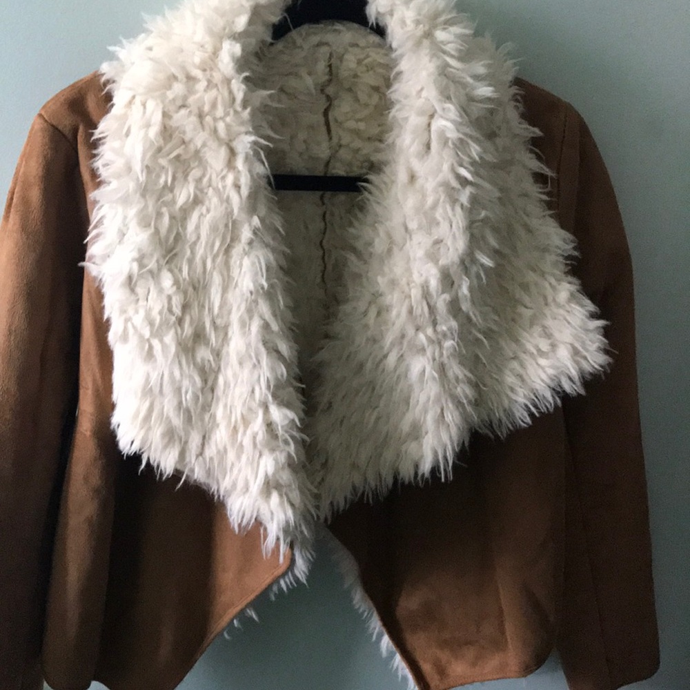 Faux Fur & Suede Jacket